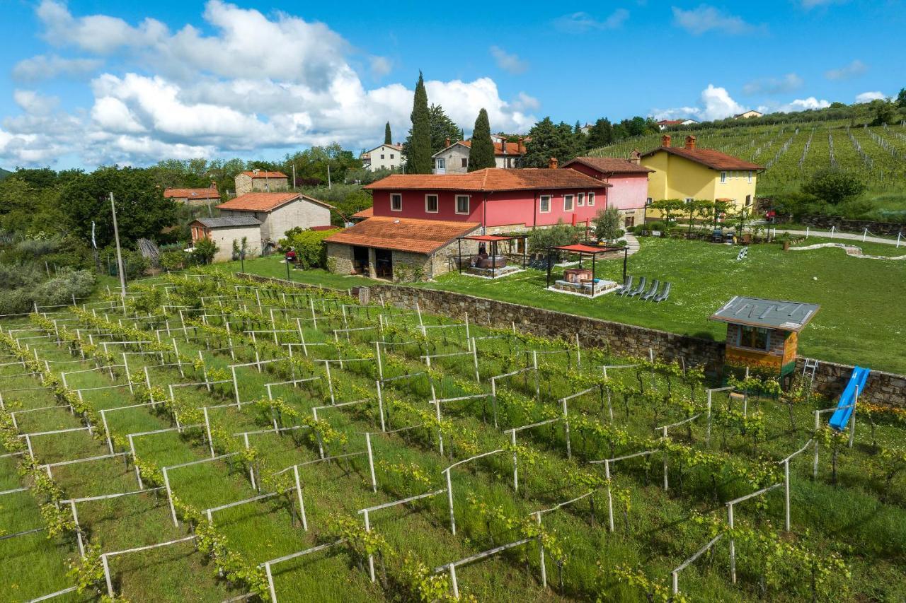 Touristfarm - Apartments "Red Fairytale" Marezige Exterior foto